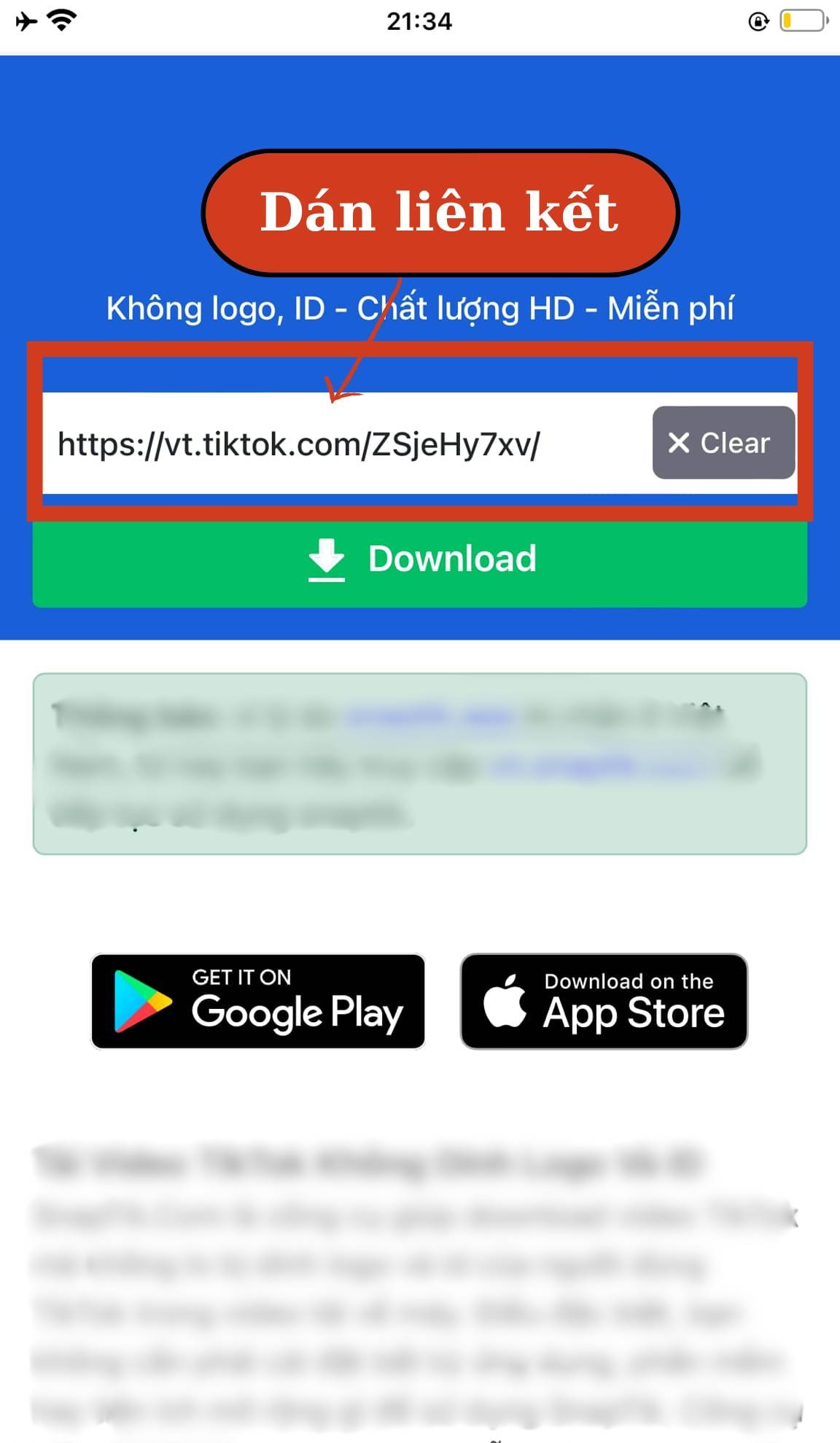 Link in SnapTik einfügen